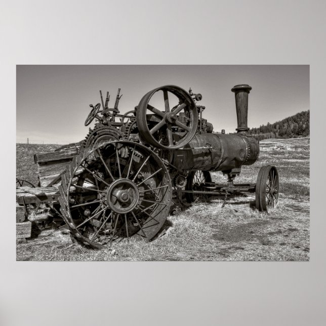 Poster Tracteur à vapeur - Molson Ghost Town (Devant)