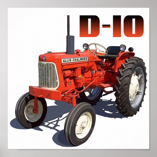 Poster Tracteur Allis Chalmers D-10 (Devant)