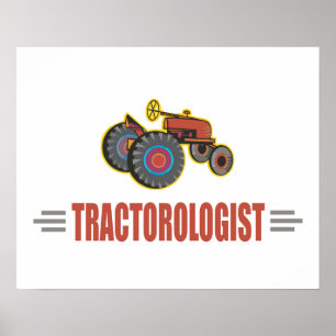Poster Tracteur drôle