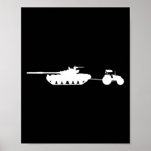 Poster Tracteur pour remorquer le char T72 de la Russie U