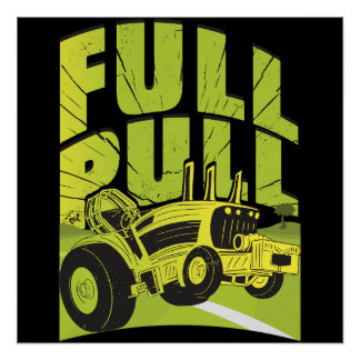 Poster Tracteur pulling