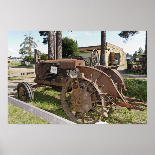 Poster tracteur russe antique (Devant)