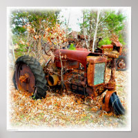 Tracteur rustique Old Junk Yard Farm