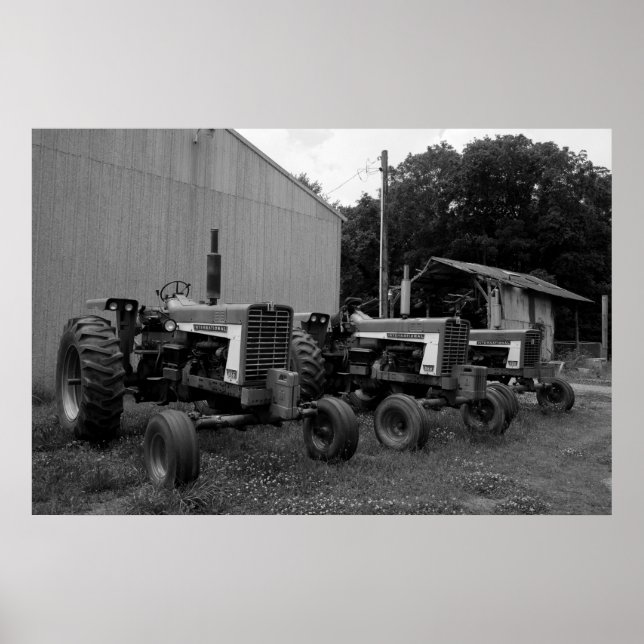 Poster Tracteurs vintages (Devant)