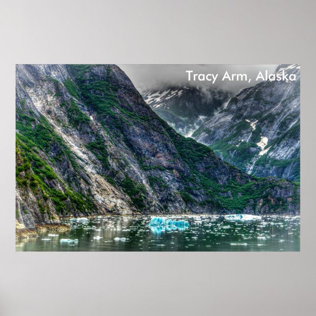 Poster Tracy Arm, Alaska (Devant)
