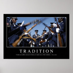 Poster Tradition : Citation inspirante