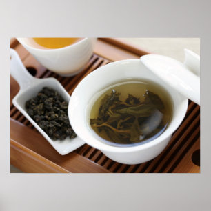 Poster Traditional Chinese tea ceremony: oolong tea