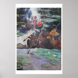 Poster Trafic aux heures de pointe - art de collage
