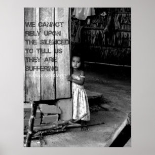 Poster Trafic d'humain : Fait taire