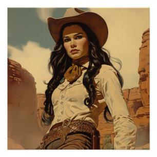 Poster Trailblazing Amour Vintage : Whispers Wild West