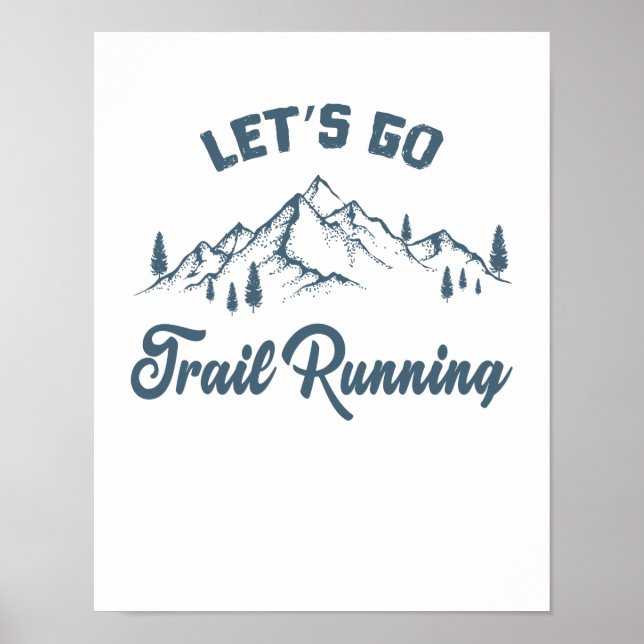 Poster Traillsur Let's Go Trail Running (Devant)