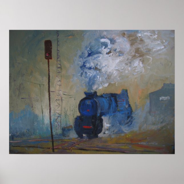 Poster train à vapeur (Devant)