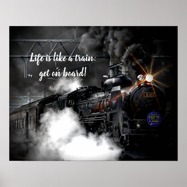Poster Train à vapeur (Devant)