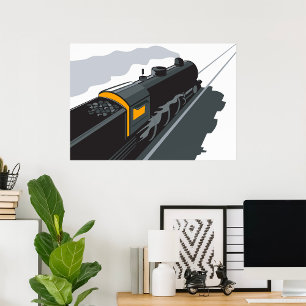 Poster Train à vapeur
