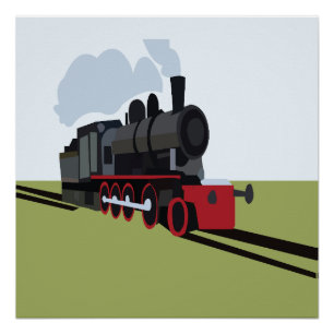 Poster Train à vapeur