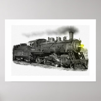 Poster Train à vapeur