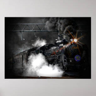 Poster train à vapeur