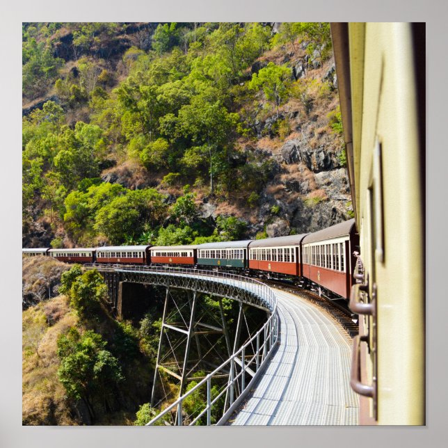 Poster Train à vapeur à Cairns, Australie (Devant)