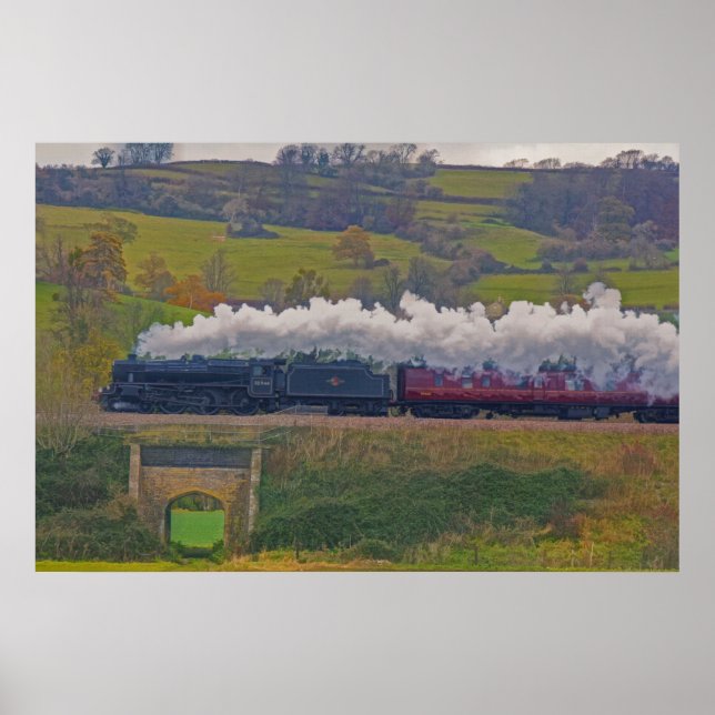 Poster Train à vapeur ferroviaire pour Trainspotspotters  (Devant)