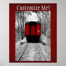 Train à vapeur victorien de Caboose Rouge
