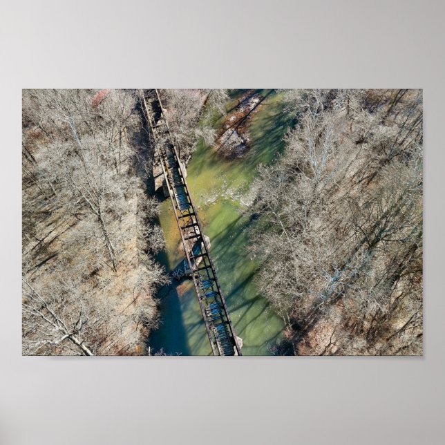 Poster Train abandonné Trestle Royersford PA (Devant)