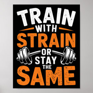 Poster Train Avec Soudure - Fitness Bodybuilding Poids