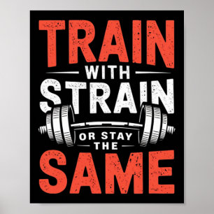 Poster Train Avec Soudure - Fitness Bodybuilding Workout 