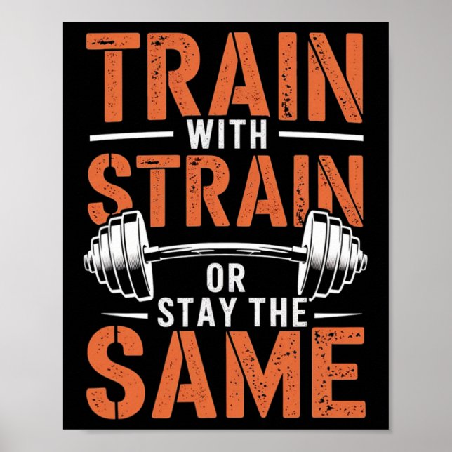 Poster Train Avec Soudure - Motivation Fitness Muscle (Devant)