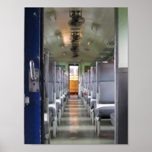 Poster Train Carriage Thaïlande ... Asie du Sud-Est