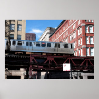 Poster Train de Chicago