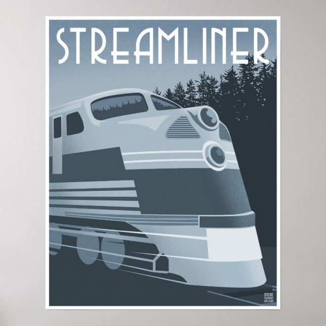 Poster Train de ligne (Devant)
