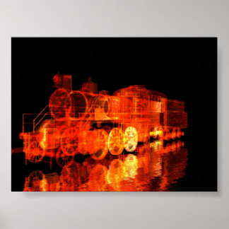 Poster Train d'incendie