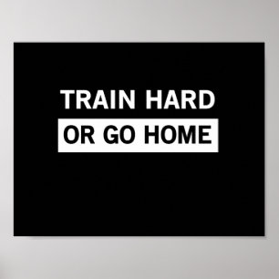 Poster Train dur ou retour à la maison