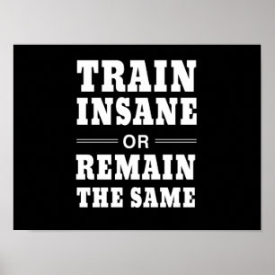 Poster Train fou ou rester pareil