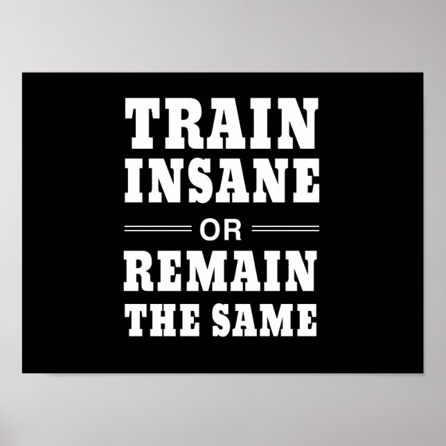 Poster Train fou ou rester pareil (Devant)