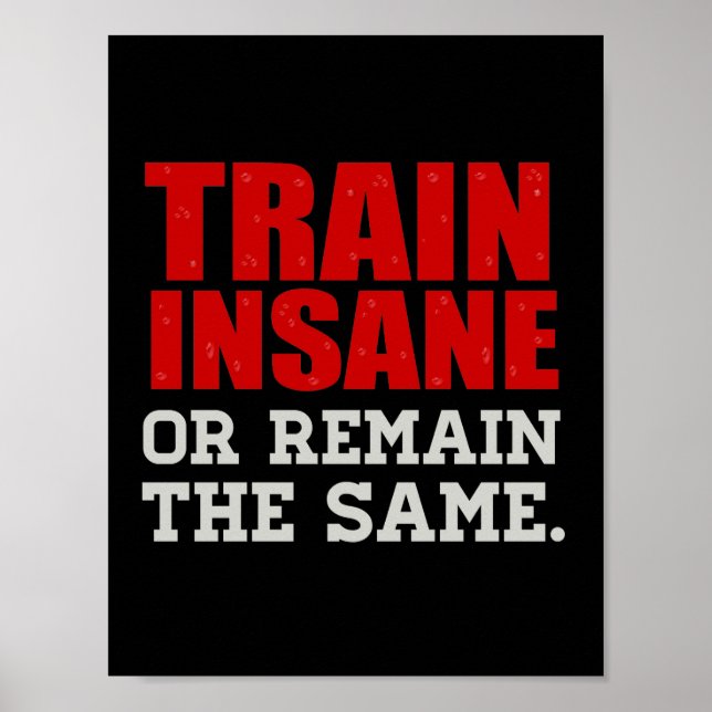 Poster Train fou ou rester pareil (Devant)