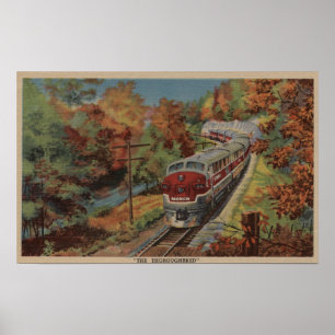 Poster Train Le Thoroughbred, Monon
