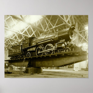 Poster Train, Locomotive, Spirit, Vingtième siècle,
