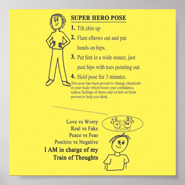 Poster Train of Thought - Super Hero Pose Rappels (Devant)