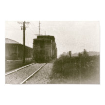Train sur les voies ferrées Locomotive rétro