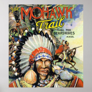 Poster Traînée de Mohawk, vue des Indiens de Mohawk
