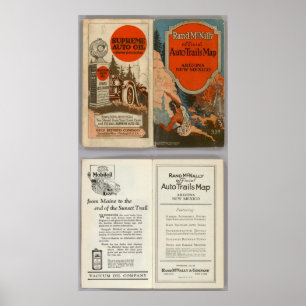 Poster Traînées d'automobile de l'Arizona, Nouveau