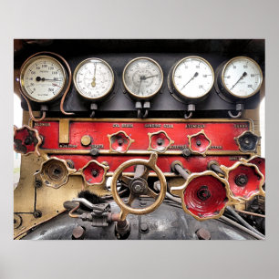 POSTER TRAINS À VAPEUR