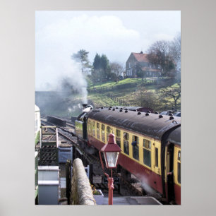 POSTER TRAINS À VAPEUR