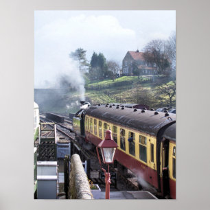 POSTER TRAINS À VAPEUR