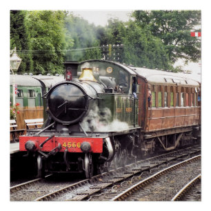 POSTER TRAINS À VAPEUR