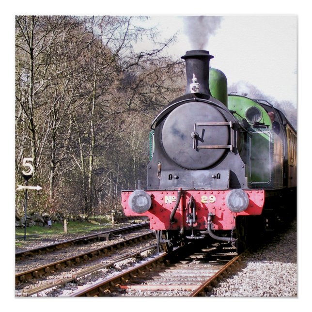 POSTER TRAINS À VAPEUR (Devant)