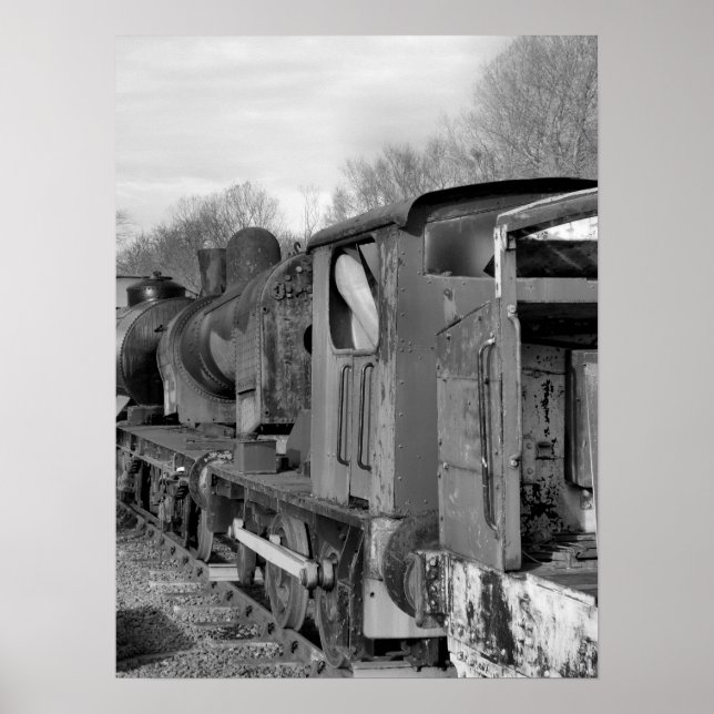 POSTER TRAINS À VAPEUR (Devant)