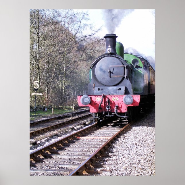 POSTER TRAINS À VAPEUR (Devant)