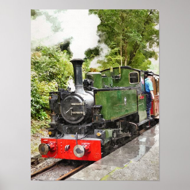 POSTER TRAINS À VAPEUR (Devant)